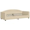 vidaXL Lit de repos sans matelas cr&egrave;me 80x200 cm tissu