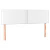 vidaXL T&ecirc;tes de lit 2 pcs Blanc 72x5x78/88 cm Similicuir