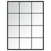 vidaXL Miroirs muraux 2 pcs noir 80x60 cm m&eacute;tal