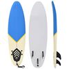 vidaXL Planche de surf 170 cm Bleu et cr&egrave;me