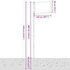 vidaXL Drapeau du Royaume-Uni et m&acirc;t 5,5 m Aluminium