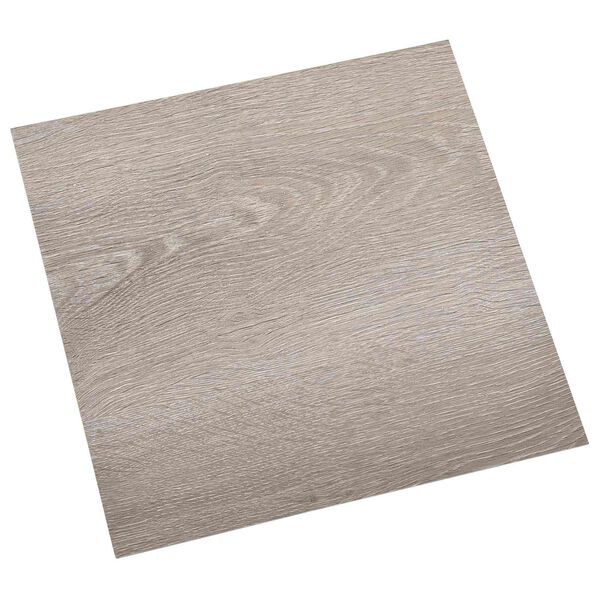 vidaXL Planches de sol 55 pcs Taupe 5,11 m&sup2; PVC