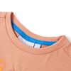 T-shirt enfants à manches courtes orange clair 92
