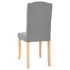 vidaXL Chaises &agrave; manger lot de 6 gris clair tissu