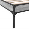 vidaXL Cadre de lit sans matelas sonoma gris 100x200 cm