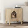 vidaXL Maison pour chat Sonoma 51 x 30 x 52 cm Bois d'ing&eacute;nierie