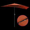 vidaXL Parasol de jardin Terre cuite 294 x 150 x 223 cm