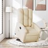 vidaXL Fauteuil inclinable Cr&egrave;me Tissu
