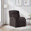 vidaXL Fauteuil inclinable Marron fonc&eacute; Tissu