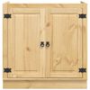 vidaXL Armoire avec porte SKI Brun Miel 80 x 46 x 81,5 cm Pin massif