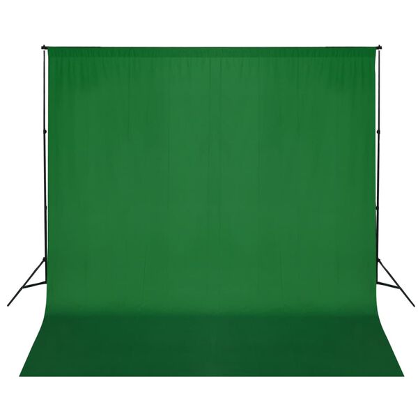 vidaXL Système de support de toile de fond 600 x 300 cm Vert