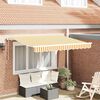 vidaXL Auvent R&eacute;tractable Jaune 250 x 200 cm tissu