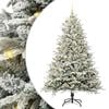 vidaXL Arbre de No&euml;l artificiel pr&eacute;-&eacute;clair&eacute; avec ensemble de boules