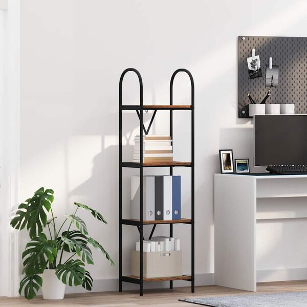 vidaXL &Eacute;tag&egrave;re Bois ancien 40 x 30 x 146 cm Bois d'ing&eacute;nierie