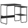 vidaXL Bureau avec rangement Ch&ecirc;ne noir 100 x 50 x 75 cm