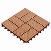 vidaXL Carreau de terrasse 11 pc Teck 30 x 30 cm WPC