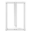 vidaXL Pieds de table &agrave; manger en T, 2 pi&egrave;ces, blanc, 60 x 35 x (72-73) cm, acier