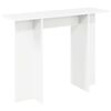 vidaXL Table console Blanc 100 x 30 x 75 cm Bois d'ing&eacute;nierie