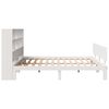 vidaXL Lit bibliothèque sans matelas blanc 180x200 cm bois pin massif