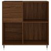 vidaXL Armoire &agrave; disques ch&ecirc;ne marron 84,5x38x89 cm bois d'ing&eacute;nierie