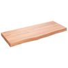 vidaXL &Eacute;tag&egrave;re murale marron clair bois ch&ecirc;ne massif trait&eacute;