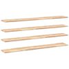 vidaXL &Eacute;tag&egrave;res flottantes 4 pcs 160x20x2 cm acacia massif non trait&eacute;