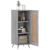 vidaXL Buffet Sonoma gris 34,5x34x90 cm Bois d'ingénierie