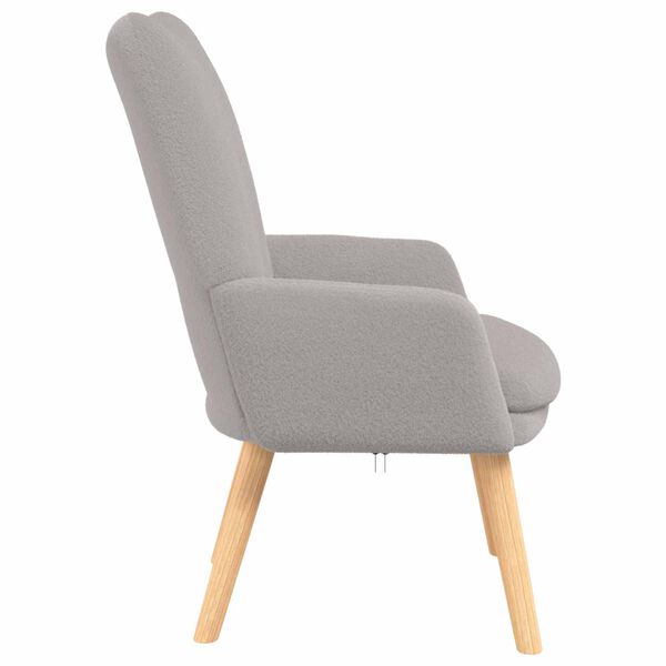 vidaXL fauteuil Gris clair 63 x 67 x 94 cm