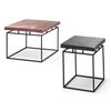 Rousseau Ensemble de table basse 2 pcs Aron M&eacute;tal Gris et rouille