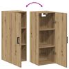vidaXL Armoire murale chêne artisanal 34,5x34x90 cm bois d'ingénierie