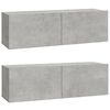 vidaXL Ensemble de meubles TV 5 pcs Gris b&eacute;ton Bois d'ing&eacute;nierie