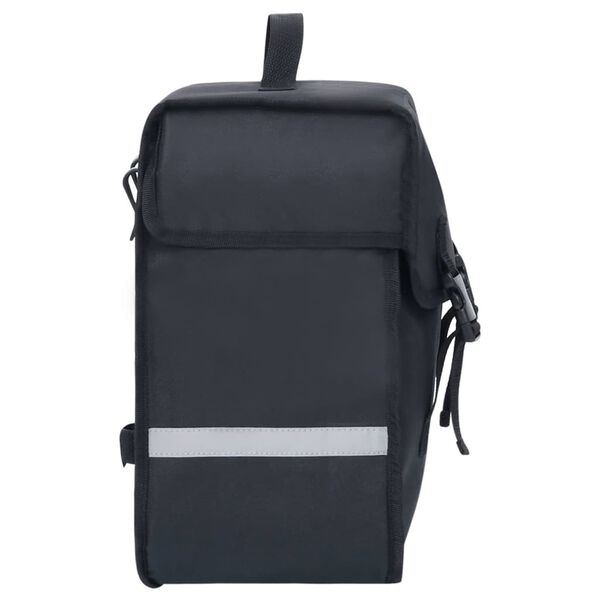 vidaXL Sac de v&eacute;lo simple pour porte-bagages &eacute;tanche 21 L Noir