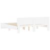 vidaXL Cadre de lit avec LED sans matelas blanc 180x200 cm