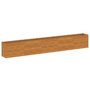 vidaXL Jardini&egrave;re sur&eacute;lev&eacute;e 482 x 50 x 69 cm Acier Corten