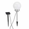 HI Lampe boule solaire rotative &agrave; LED de jardin 15 cm