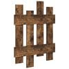 vidaXL Porte-manteau mural Ch&ecirc;ne fum&eacute; 60 x 3 x 82 cm Bois d'ing&eacute;nierie