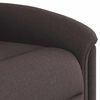 vidaXL Fauteuil inclinable de massage Marron fonc&eacute; Tissu
