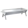 vidaXL Plateau pour barbecue Argent&eacute; 118x42x30,5 cm Acier inoxydable
