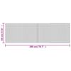 vidaXL Tapis rectangulaire marron 60x200 cm bambou