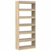 vidaXL Biblioth&egrave;que 6 niveaux 80 x 30 x 198 cm Bois d'ing&eacute;nierie