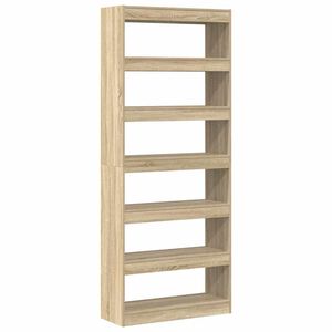 vidaXL Biblioth&egrave;que 6 niveaux 80 x 30 x 198 cm Bois d'ing&eacute;nierie