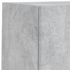 vidaXL Unit&eacute;s murales TV avec LED 6 pcs gris b&eacute;ton bois d'ing&eacute;nierie