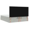 VidaXL Cadre de lit ottoman et matelas gris clair 180x200cm velours