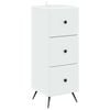 vidaXL Armoire &agrave; tiroirs Blanc 33 x 34,5 x 90 cm Bois d'ing&eacute;nierie