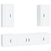 vidaXL Ensemble de meubles TV 5 pcs Blanc Bois d'ingénierie