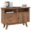 vidaXL Buffet avec tiroir Naturel 100 x 30 x 68 cm Bois de teck massif