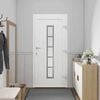 vidaXL Porte Frontale Blanc PVC