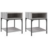 vidaXL Tables de chevet 2 pcs sonoma gris 40x41x50 cm bois ing&eacute;nierie