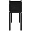 vidaXL Jardinières d'extérieur 2 pcs Noir 110x31x70 cm Bois de pin