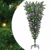 vidaXL Sapins de No&euml;l artificiels pr&eacute;&eacute;clair&eacute;s &agrave; l'envers avec ensemble de boules